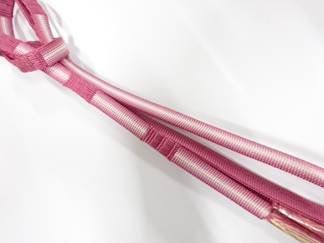 未使用品　正絹　手組帯締め